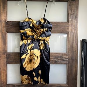 Satin cocktail dress